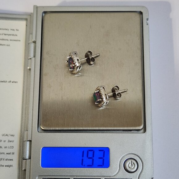 [SOLD/Update] REAL Australian Lightning Ridge Opal .90ctw 925 Stud Earrings - Picture 12 of 12